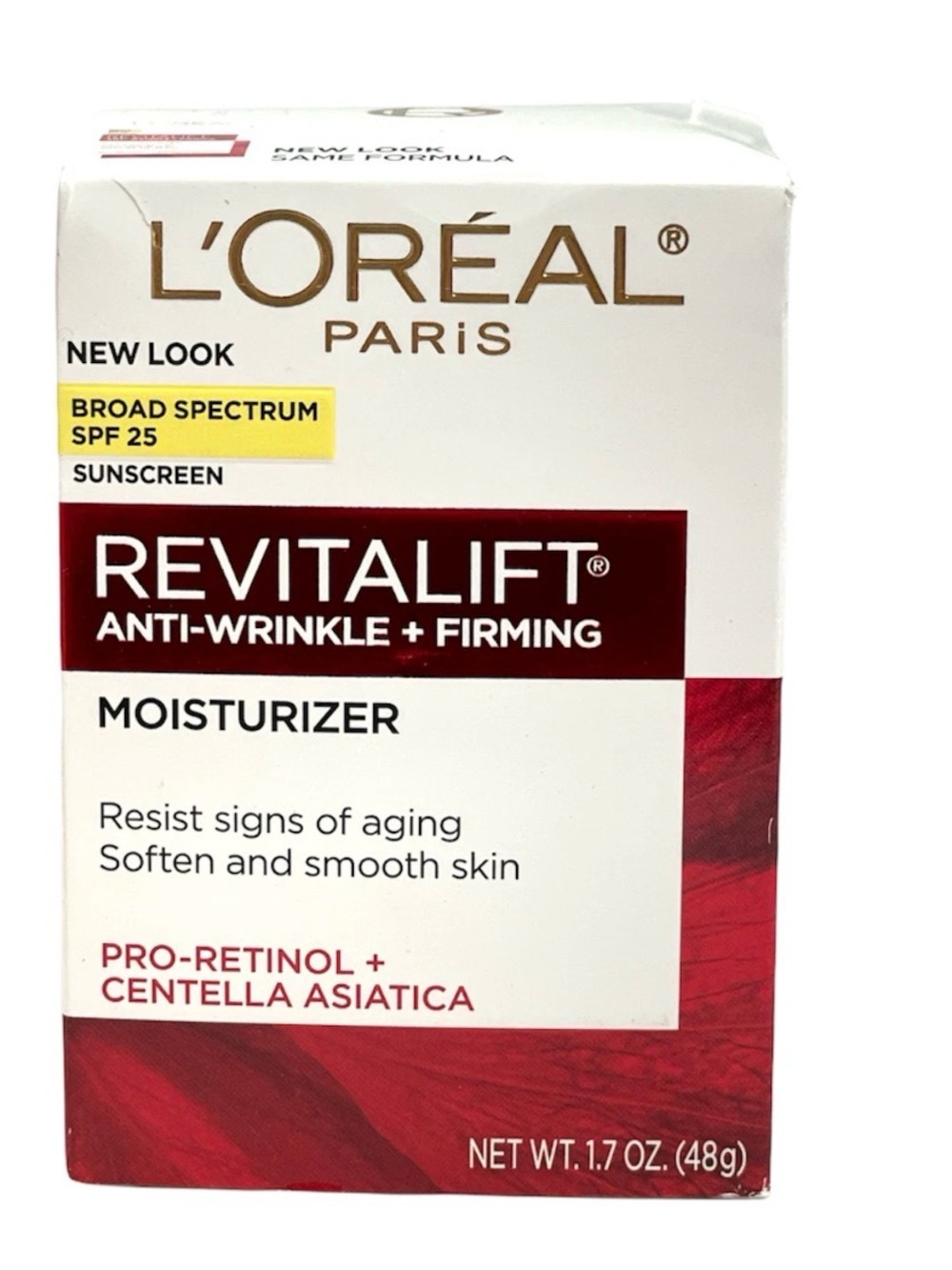L'Oreal Revitalift Anti-Wrinkle + Firming Moisturizer - Red and White